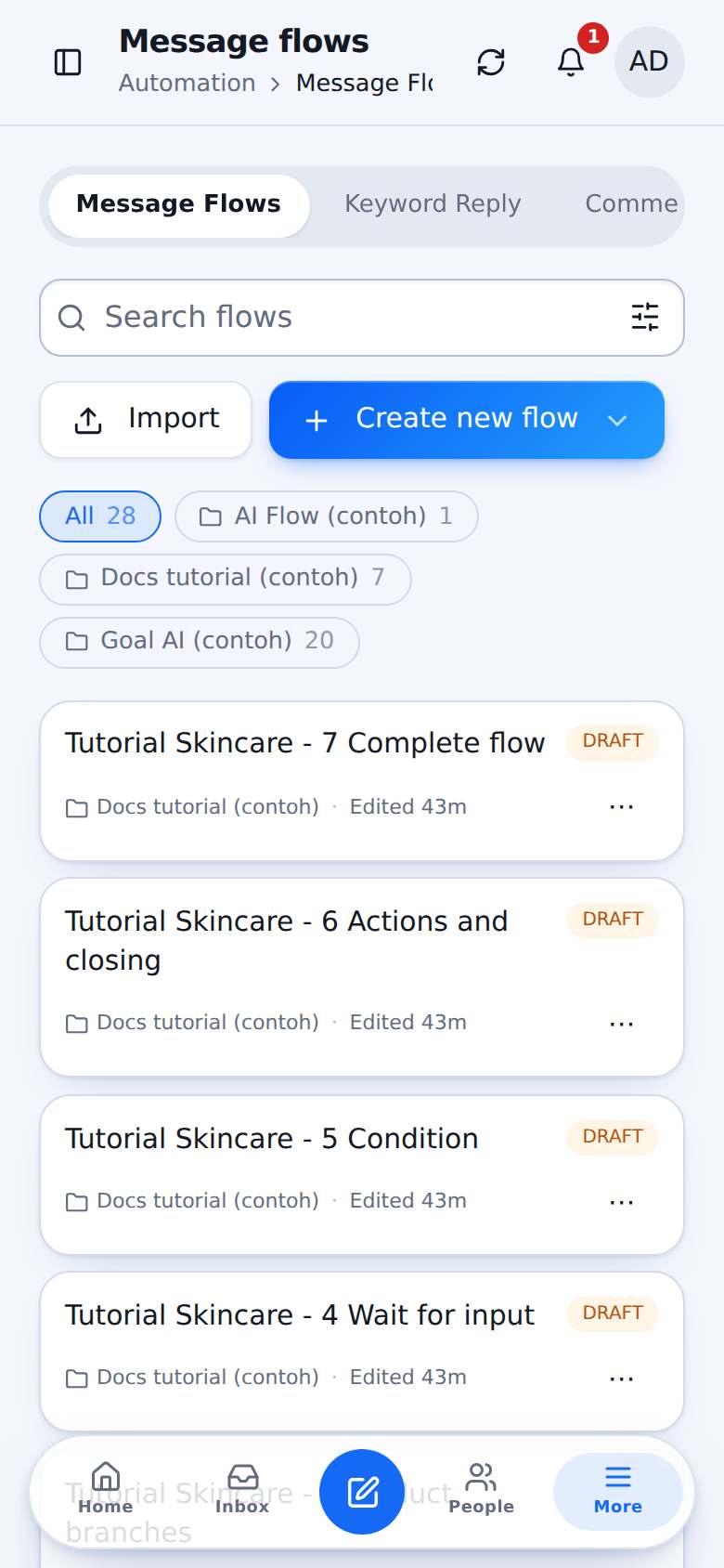 Started by a keyword, or by the ad they clicked