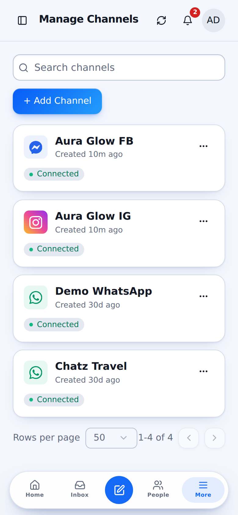 Pastikan setiap team fokus pada channel mereka