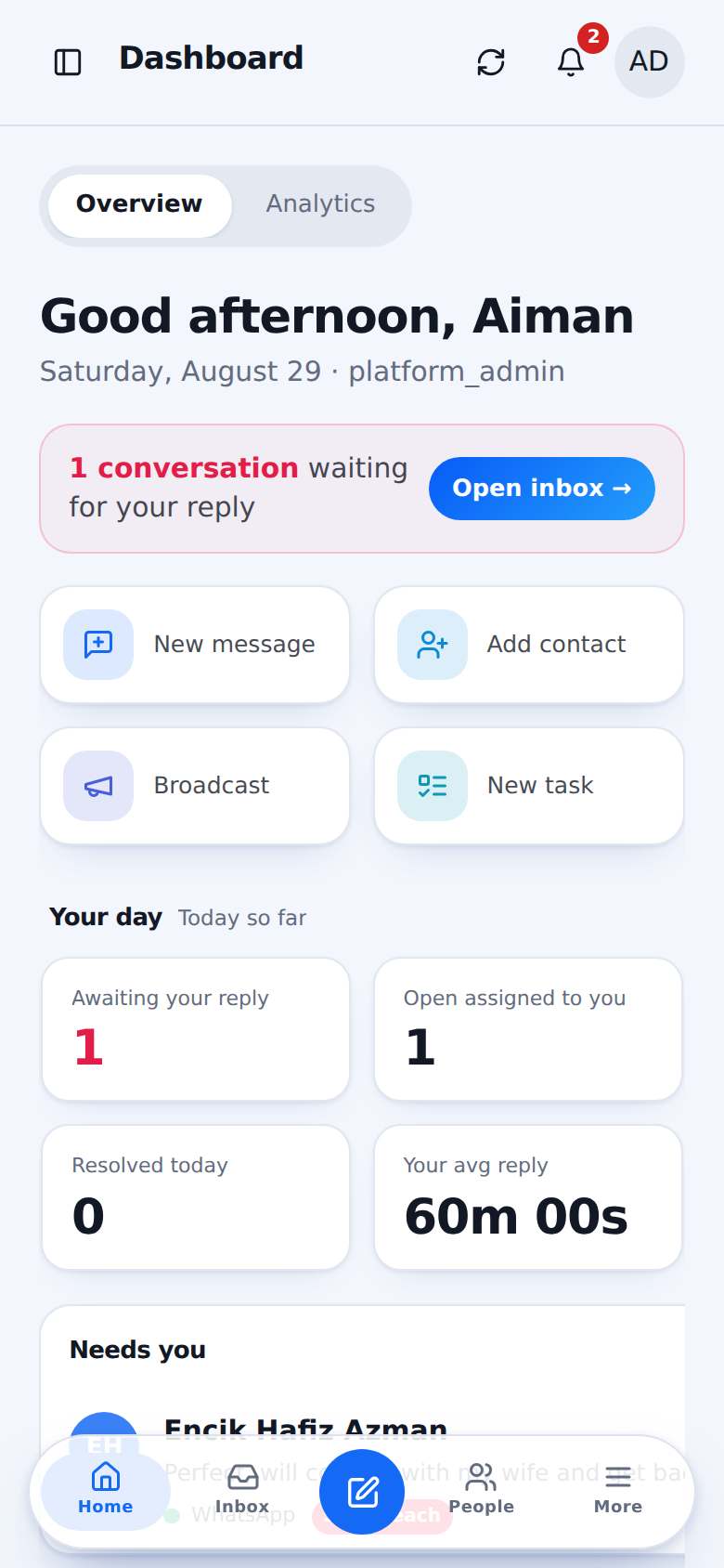 Home Chatz di mobile