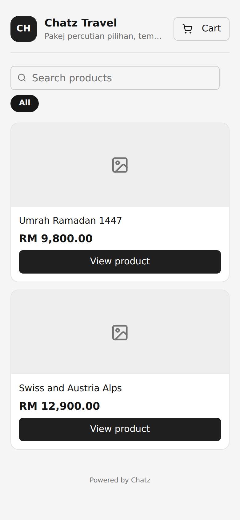 Your own store, from the catalogue you already keep